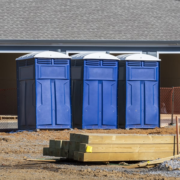 how often are the porta potties cleaned and serviced during a rental period in Hudsonville MI